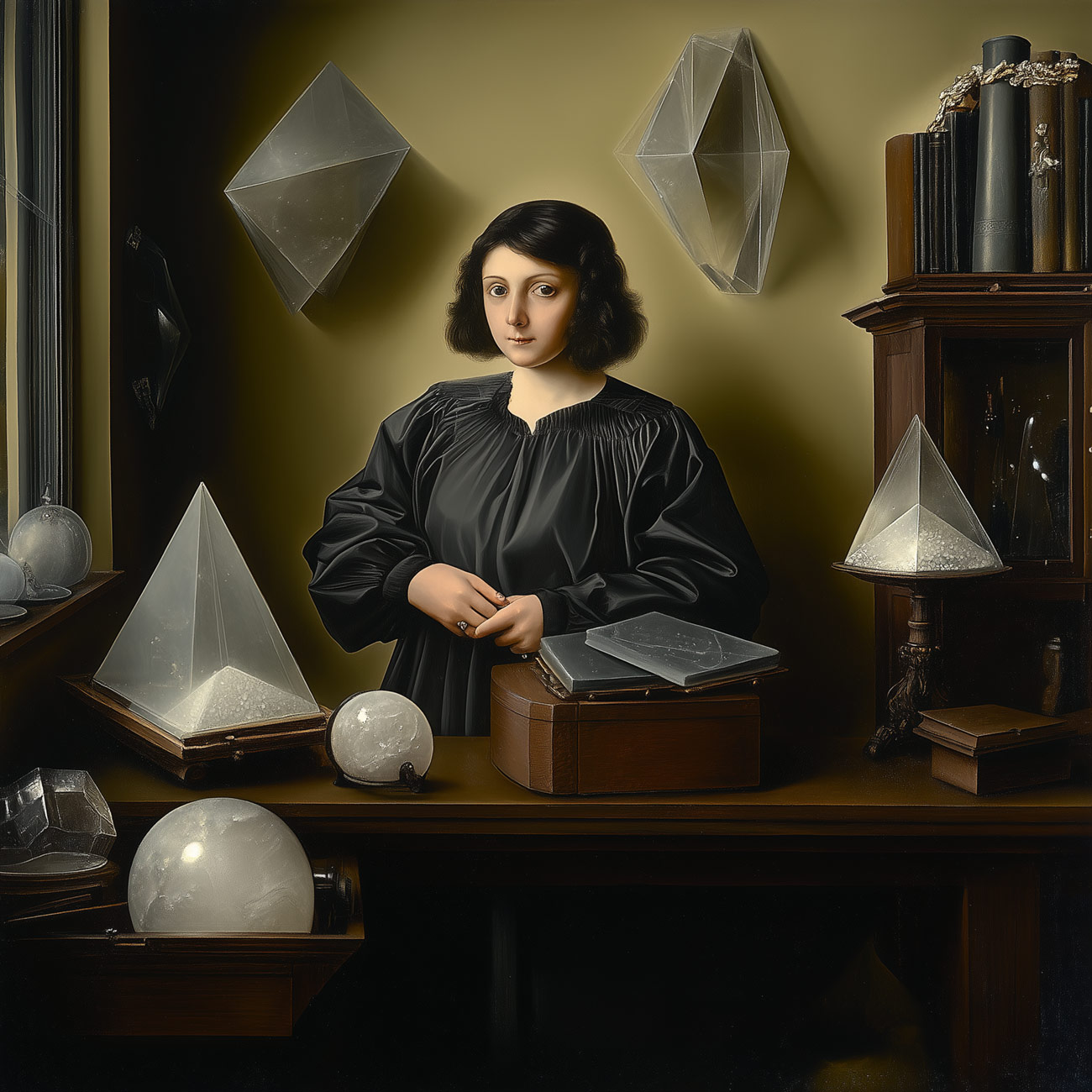 A geometer in her study.