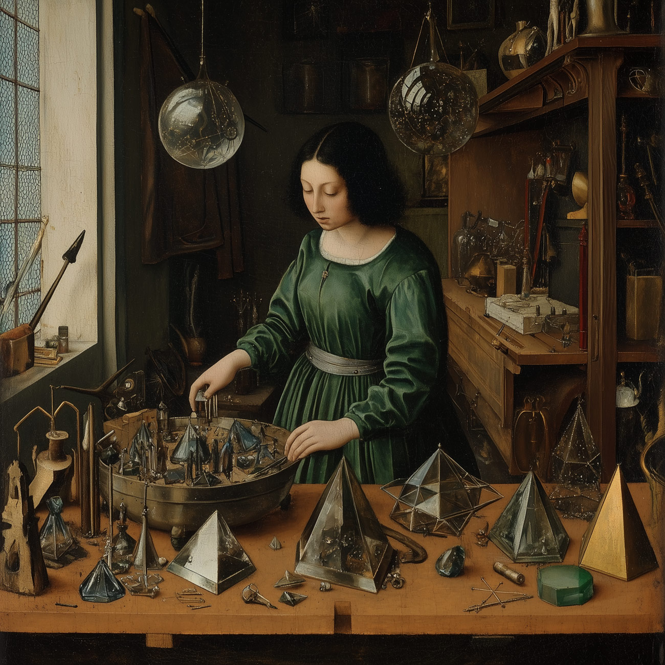 A geometer in her study.