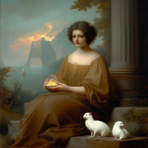 A geometer in a landscape.