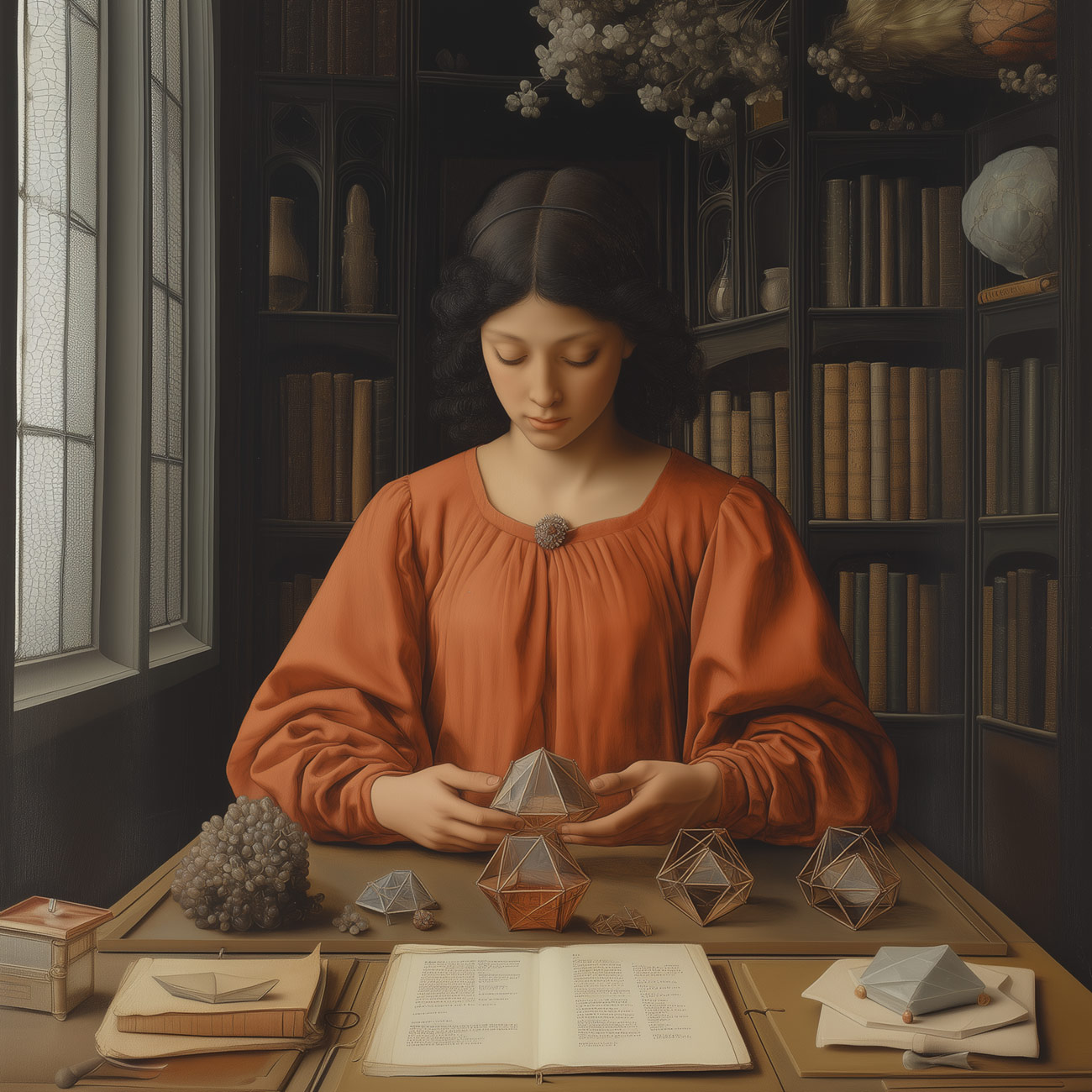 A geometer in her study.