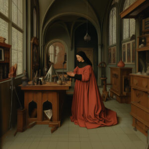 A geometer in her study.