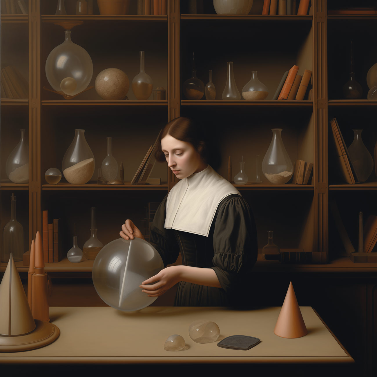 A geometer in her study.