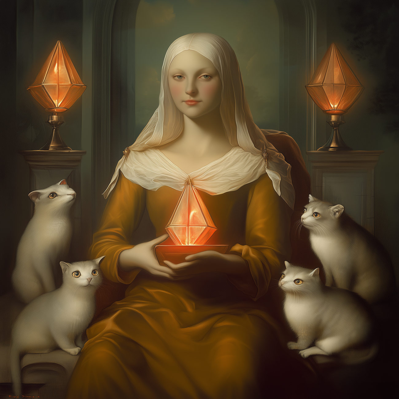 A geometer with mystery creatures.