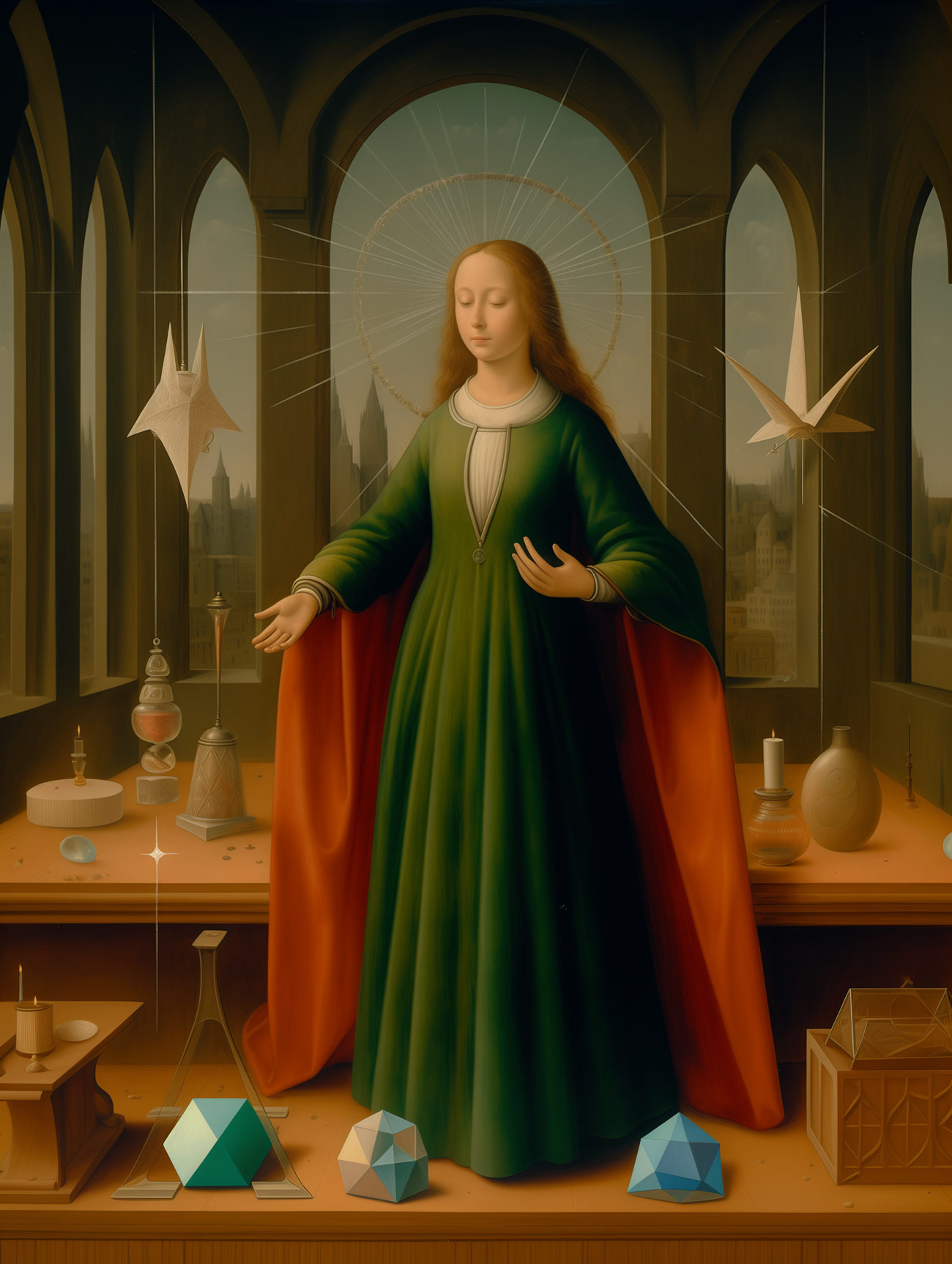 A geometer in her laboratory.