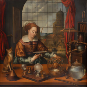 A geometer in her laboratory.
