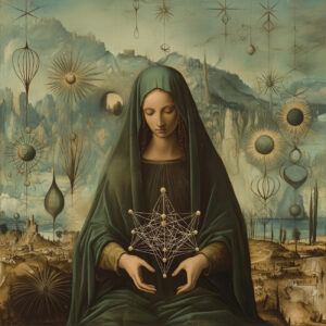 A geometer in a landscape.
