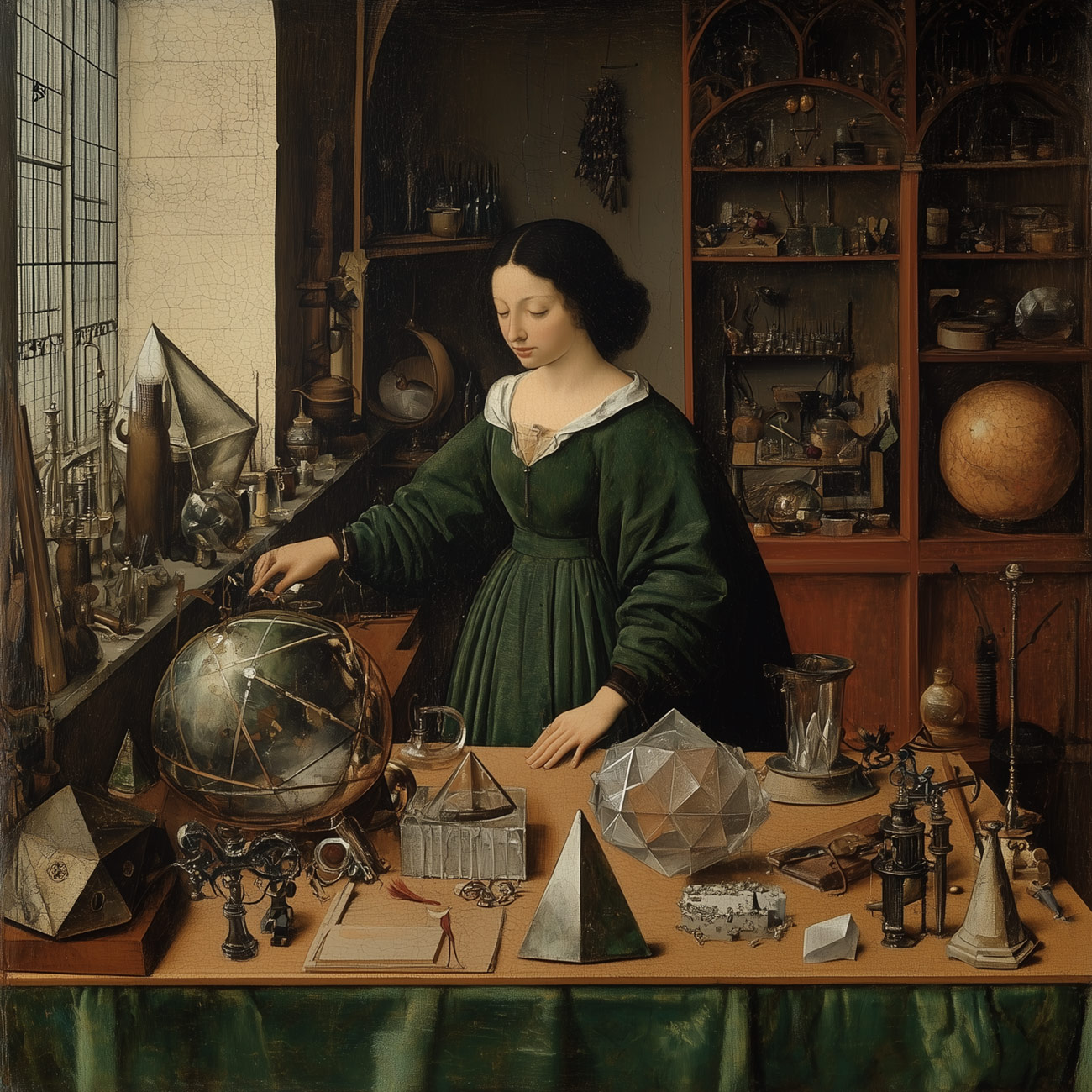 A geometer in her laboratory.
