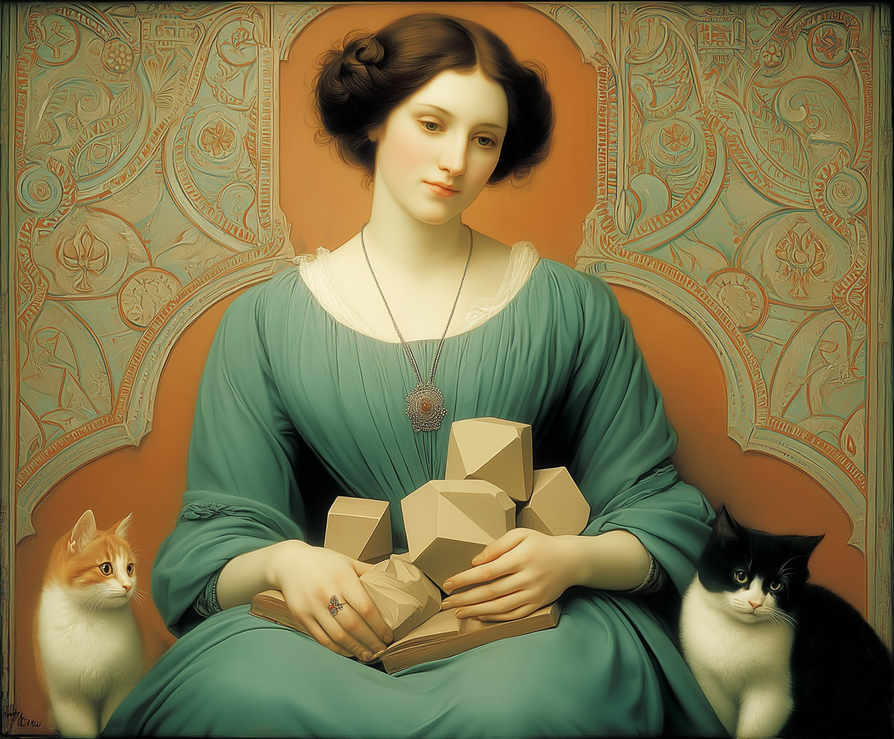 A geometer with cats.