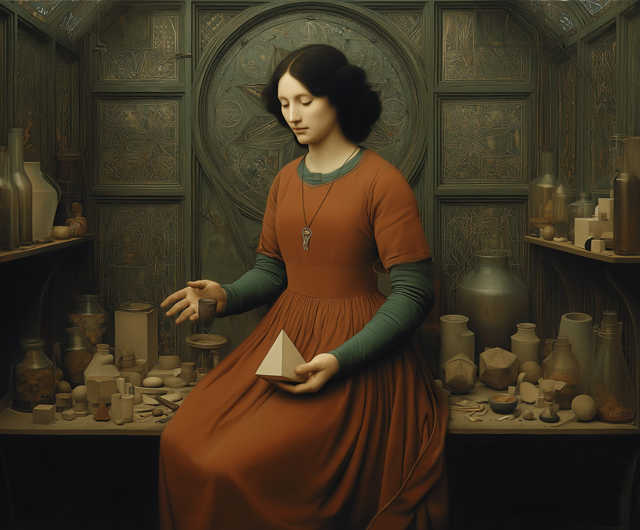 A geometer in her study.