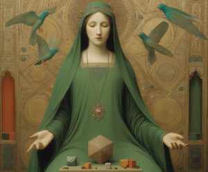 A geometer with birds.